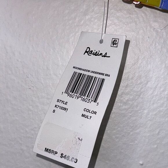 Raisins Moonshadow Underwire Push-Up Padded Bikini Top Small Multicolor - Picture 6 of 7